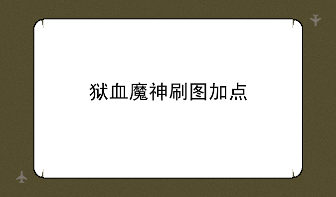 狱血魔神刷图加点