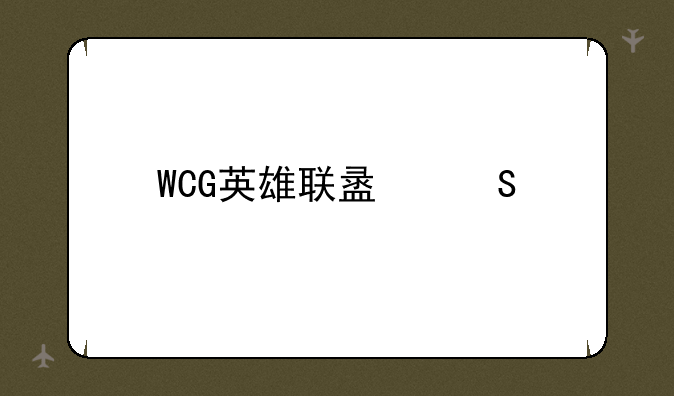 WCG英雄联盟比赛