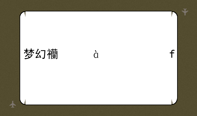 梦幻西游160武器