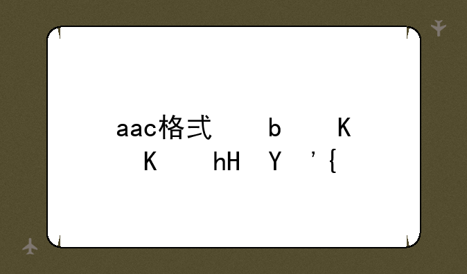 aac格式是什么意思？