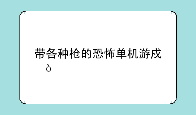 带各种枪的恐怖单机游戏？