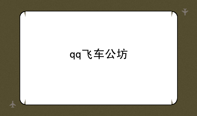 qq飞车公坊
