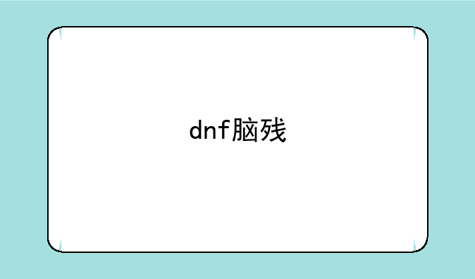 dnf脑残